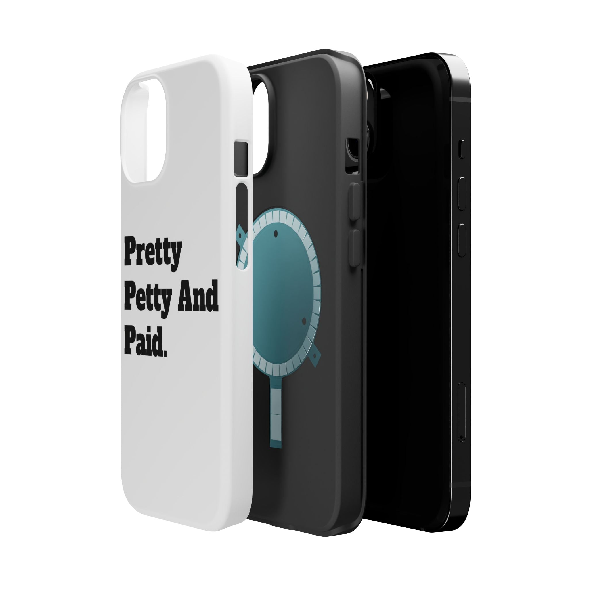 - Pretty Petty And Paid, Stylish Protection for iPhone, Trendy Gift, Fun Accessories, Birthday Present, Self-Care [...]