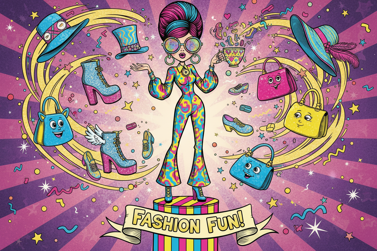 fun stylist vibes with humor 